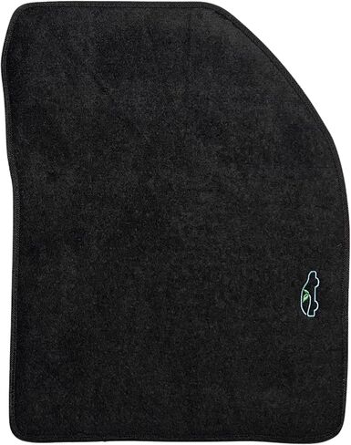 ecoMats Carpet Floor Mats for 2012 to 2015 Toyota Prius with Heel Pad and Safety Locks, Front and Rear, Black in Saudi Arabia