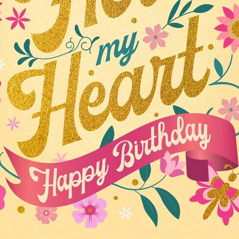 بطاقة عيد ميلاد Prime Greetings للأم (الأم)، مصنوعة في أمريكا، صديقة للبيئة، مخزون بطاقات سميك مع ظرف ممتاز 5 بوصة × 7.75 بوصة، معبأة في بريد واقٍ in Kuwait