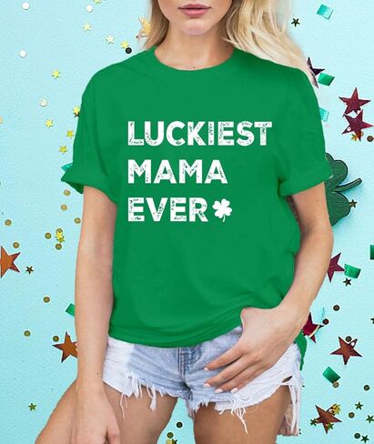 LBP St Patricks Day Shirt for Women Irish Lucky Shamrocks T-Shirt Paddy's Day Tees Saint Patrick's Day Tops in Saudi Arabia