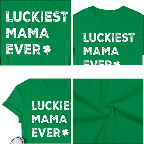 LBP St Patricks Day Shirt for Women Irish Lucky Shamrocks T-Shirt Paddy's Day Tees Saint Patrick's Day Tops in Saudi Arabia