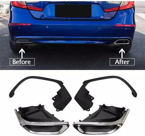 KARPAL Left and Right Exhaust Muffler Tail Pipe Tip with Bracket Fit for 2018-2020 Honda Accord in Saudi Arabia