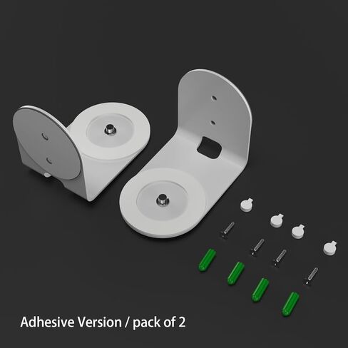 Adhesive Wall Mount for Eufy Security Indoor Cam E220 P24, No Drilling No Tools Install Damage-Free, 2 Options Install Includes Adhesive and Screws (Adhesive Version/Pack of 1) in Kuwait