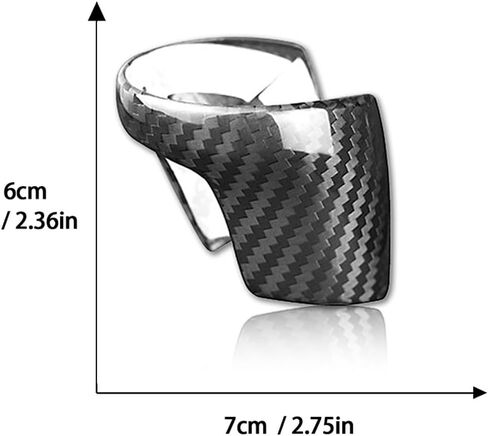 Carbon Fiber Shifter Knob Lower Cover Compatible with Mazda 6 Atenza 3 Axela CX-3 CX-4 CX-5 CX-8 Car Shift Head Shell Insert Decoration Modification Protector (Black) in Saudi Arabia