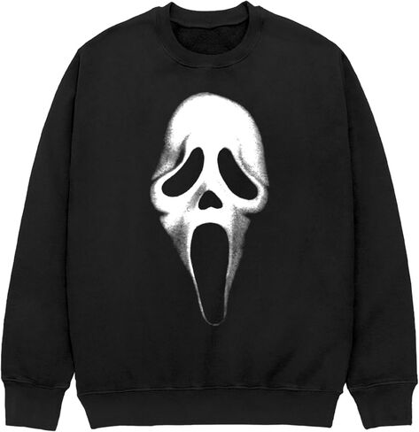 Changes Ghostface Logo Crew Neck Fleece (US, Alpha, Large, Regular, Regular, Black) in Kuwait