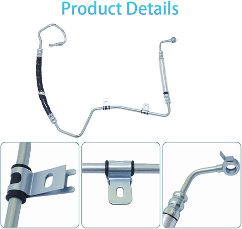 Power Steering Pressure Line Hose Assembly Compatible with Lexus RX330 2004-2005 Toyota Highlander 2004-2007 V6 3.3L Power Steering Pressure Hose Line Replacement for 3402350 4441048141 in Kuwait