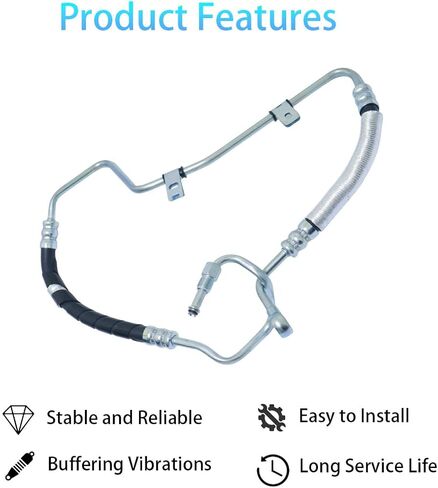 Power Steering Pressure Line Hose Assembly Compatible with Lexus RX330 2004-2005 Toyota Highlander 2004-2007 V6 3.3L Power Steering Pressure Hose Line Replacement for 3402350 4441048141 in Kuwait