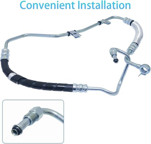 Power Steering Pressure Line Hose Assembly Compatible with Lexus RX330 2004-2005 Toyota Highlander 2004-2007 V6 3.3L Power Steering Pressure Hose Line Replacement for 3402350 4441048141 in Kuwait