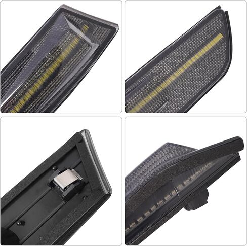 زوج ضوء علامة الجانب الأمامي LED متوافق مع 2003-2007 إنفينيتي G35 2D كوبيه/2002-2007 نيسان سكاي لاين V35 كوبيه بديل لـ IN2551108 IN2550108 عدسات دخان بيضاء LED in Saudi Arabia