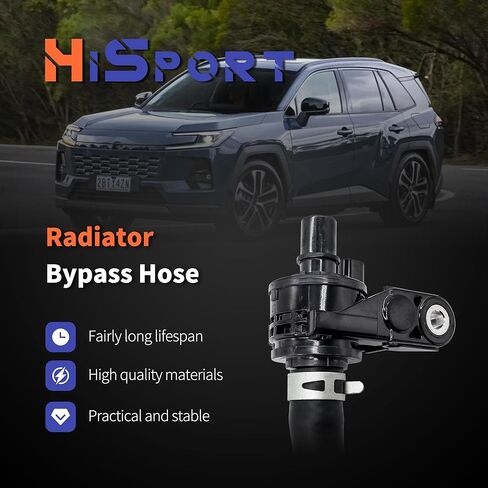 خرطوم تجاوز المبرد HiSport - متوافق مع Toyota RAV4 2019-2025 Camry 2018-2024 Avalon 2020-2022 - بديل لـ 16260-F0010 16260F0010 16260-25010 in Saudi Arabia
