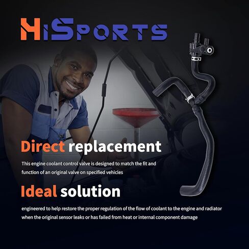 خرطوم تجاوز المبرد HiSport - متوافق مع Toyota RAV4 2019-2025 Camry 2018-2024 Avalon 2020-2022 - بديل لـ 16260-F0010 16260F0010 16260-25010 in Saudi Arabia