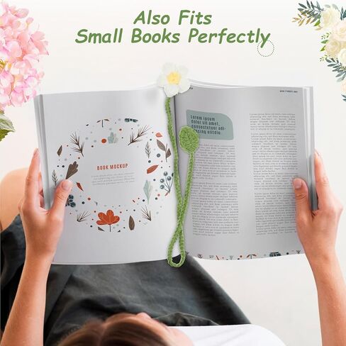 5 قطع من علامات زهرة الكروشيه المرجعية، علامة مرجعية مصنوعة يدويًا على شكل زهرة محبوكة للنساء، علامات كتاب كروشيه عباد الشمس اللطيفة لمحبي الكتب والمعلمين، سحر حقيبة شخصية in Kuwait