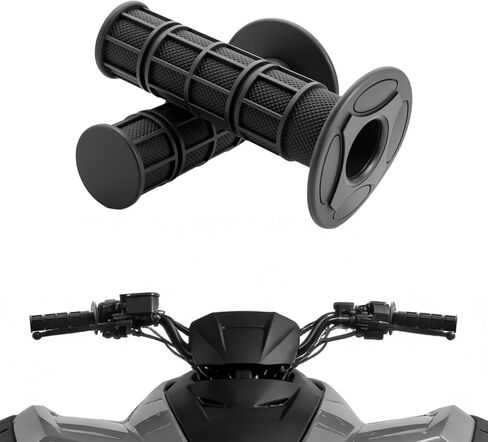 ATV Hand Grips 7/8" Soft Rubber Handlebar Grips Universal for Yamaha Honda Kawasaki Arctic Cat Polaris etc in Kuwait