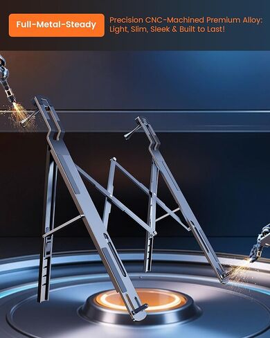 Steering Wheel Laptop Holder for Car SUV Pickup Truck Tesla Vehicle Workstation, Adjustable Foldable Portable iPad Tablet Laptop Stand for Desk, Tiktok Car Travel Essentials 2026 -Gray in Kuwait