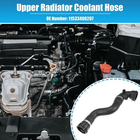 uxcell Upper Radiator Coolant Hose Pipe for BMW X3 2.5L L6 - Gas 3.0L L6 - Gas 2004 2005 for BMW X3 3.0L L6 - Gas 2006 No.11533400207 in Saudi Arabia