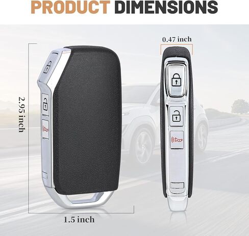 KEYECU Smart Remote Key Fob Replacement for Kia Seltos 2020 2021 2022 2023 2024 Keyless Entry Remote Start Car Key 433MHz 6A Chip FCC ID: NYOSYEC5FOB1907, P/N: 95440-Q5410 in Saudi Arabia
