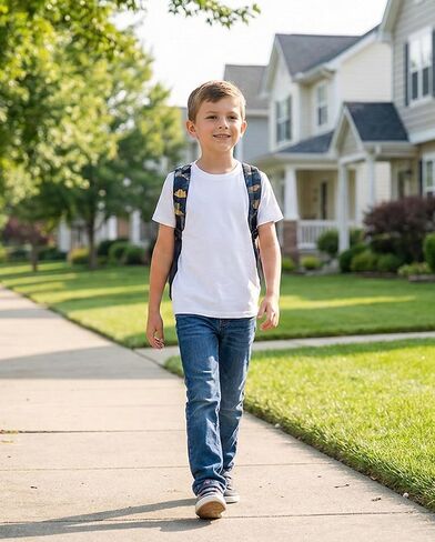 Boys T-Shirts 5 Pack,100% Cotton Jersey Short Sleeve Crew Neck Shirts for Boys School,Daily and Sports Wear 4-16 Years in Kuwait