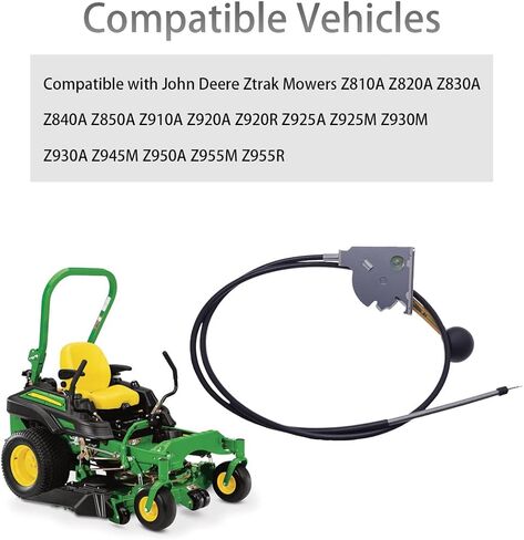 Throttle Cable Compatible with John Deere Ztrak Mowers Z810A Z820A Z830A Z840A Z850A Z910A Z920A Z920R Z925A Z925M Z930M Z930A Z945M Z950A Z955M Z955R Throttle Motor Cable Replacement for AUC10902 in Kuwait