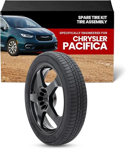 Complete Compact Spare Tire Kit w/Carrying Case - Fits 2016-2024 Chrysler Pacifica - Modern Spare in Kuwait