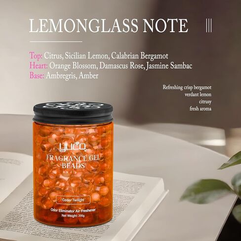 معطر هواء برائحة جل معطرة برائحة فائقة، يزيل الروائح الكريهة في السيارات والمكاتب ومناطق الحيوانات الأليفة والخزائن، ذو أساس نباتي، 200 جرام، عبوة من قطعة واحدة، الياسمين وزنبق الوادي in Kuwait