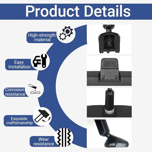 Rear View Mirror Compatible With 2016-2021 Honda Civic,2015-2020 Honda Fit,2016-2022 Honda Accord,2016-2024 Honda HRV HR-V,2017-2024 Honda CRV CR-V Replacement 76400-TF0-A01 in Kuwait
