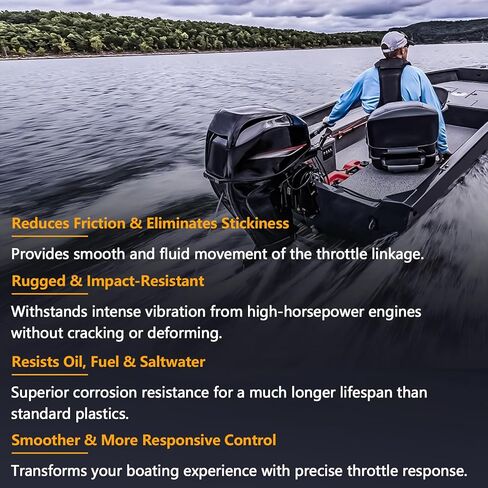 قطعتان من البطانات الدوارة لرافعة الخانق المتوافقة مع Mercury Marine Outboard Sport Jet MerCruiser للتحكم عن بعد ونظام التوجيه # 23-932481 8M0215006 in Saudi Arabia