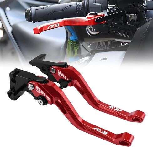 for Yamaha R3 YZF-R3 YZFR3 Motorcycle Clutch Lever Adjustable Handlebars Brake and Clutch Levers Set for 2015 2016 2017 2018 2019 2020 2021 2022 2023 2024 2025(Blue) in Kuwait