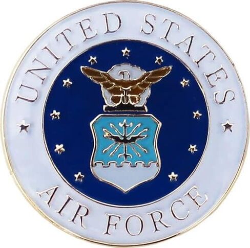 Military Branches Lapel Pin Set - 1 inch Circular Military Lapel Pins (One Each: Air Force, Army, Coast Guard, Marines, Navy) in Kuwait