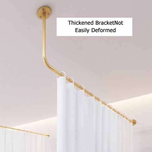 1piece Wall-Mounted Support Rod L-Shaped Metal Track,with 2 Meters High Gauze Curtain,Suitable for Beauty Salon Home(Color3,200cm) in Saudi Arabia