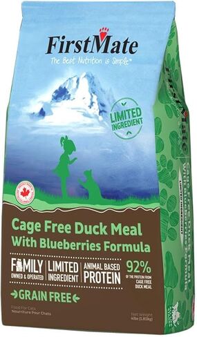 FirstMate Cage Free Duck Meal & Blueberries Formula for Cats (10 lb.) in Saudi Arabia