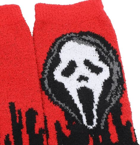 Bioworld Ghostface Mask & Blood Women's Chenille Crew Socks in Saudi Arabia