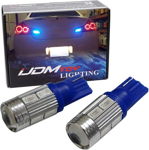 iJDMTOY Sparking Blue 10-SMD 921 912 920 168 T10 Replacement Bulbs Compatible With Chevrolet Ford GMC Honda Nissan Toyota Backup Reverse Lights in Saudi Arabia