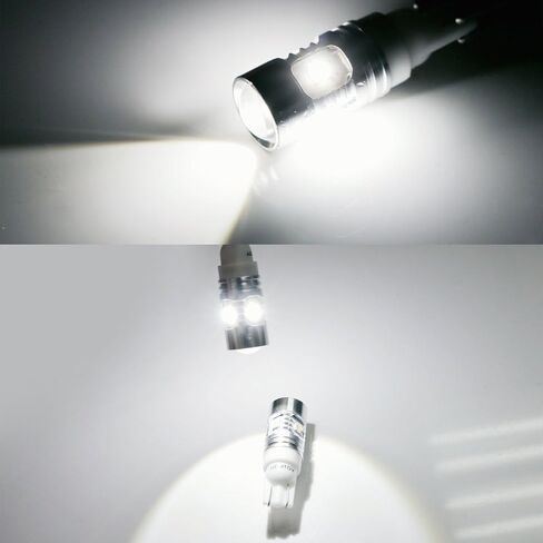 iJDMTOY Super Bright 2835-Chipset 168 2825 912 920 921 LED لمبات LED للأضواء العكسية الاحتياطية أو أضواء موقف السيارات، أبيض زينون in Saudi Arabia
