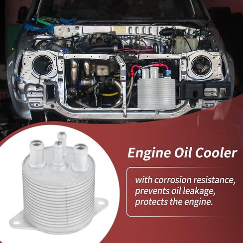 مبرد زيت المحرك رقم 31237AA100 لسوبارو أسنت 2.4L 2019-2025 مبرد زيت ناقل الحركة عبر مبرد سبائك الألومنيوم فضي اللون 1 قطعة in Saudi Arabia