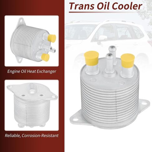 مبرد زيت المحرك رقم 31237AA100 لسوبارو أسنت 2.4L 2019-2025 مبرد زيت ناقل الحركة عبر مبرد سبائك الألومنيوم فضي اللون 1 قطعة in Saudi Arabia