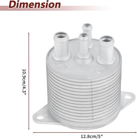 مبرد زيت المحرك رقم 31237AA100 لسوبارو أسنت 2.4L 2019-2025 مبرد زيت ناقل الحركة عبر مبرد سبائك الألومنيوم فضي اللون 1 قطعة in Saudi Arabia
