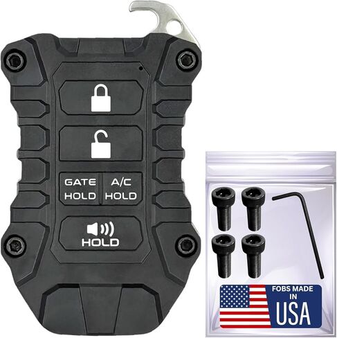 لحافظة Toyota Key Fob - غلاف واقي عالي التحمل - مناسب بدقة للتندرا والتاكوما والسيكويا والكورولا - مقاومة للصدمات وترقية أنيقة - قبضة معززة (سلسلة الصخور القمرية، مسامير سوداء) in Saudi Arabia