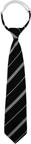 Striped Clip on Tie for Women, Adjustable Pre-tied Womens Tie Uniform Necktie for Office School Daily Party in Saudi Arabia