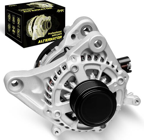 Oktiger Upgraded Alternator for Honda CRV CR-V Ex Lx Se Touring Ex-l 2015 2016 2017 2018 2019 2.4L, for Acura Ilx 2016-2022 Tlx 2015-2020, 2.4L L4 12V 135A Clockwise 7-Groove Pulley, OE 31100-5X6-J01 in Saudi Arabia