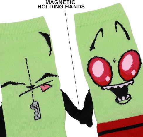 جوارب Bioworld Invader Zim Gir & Zim النسائية الكاجوال in Saudi Arabia
