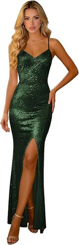 فساتين لحضور الحفلات الموسيقية بأشرطة سباغيتي ترتر 2026 مع فتحة على شكل قلب حورية البحر فساتين سهرة لحفلات الكوكتيل TQ024 in Kuwait