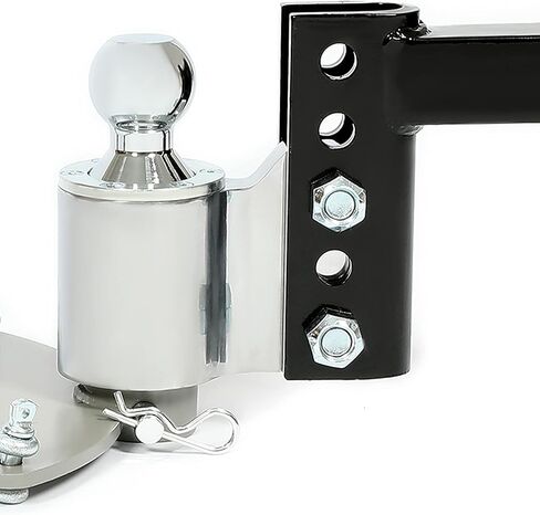HECASA Universal Towing Weight Distribution Hitch 4" Drop/Rise 2-5/16" Ball 3"-6" Frame Brackets RV Trailer Hitch Towing System Black & Silver Steel Powder Coated in Saudi Arabia
