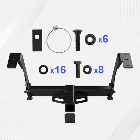 APS Rear Trailer Hitch, 2 inch Towing Hitch Receiver Class 3 Hitch Cover Included Compatible with Subaru Forester 2014-2018 in Saudi Arabia