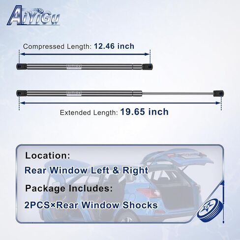 6869 Rear Window Glass Shocks Struts Lift Supports Gas Springs Compatible with 2015-2020 Cadillac Escalade Chevy Tahoe GMC Yukon, 2016-2020 Chevy Suburban, Replacement SG330128, Pack of 2 PCS in Saudi Arabia