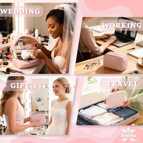 Bridal Emergency Kit for Wedding Day, 60+ Pcs Wedding Essentials Survival Set for Team Bride with Cosmetic Bag & Travel Must-Haves, Honeymoon, Daily Commute in Saudi Arabia