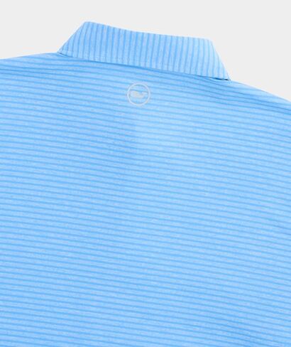 Vineyard Vines Bradley Stripe Sankaty Performance Polo, Blue/Ocean Breeze, M in Saudi Arabia