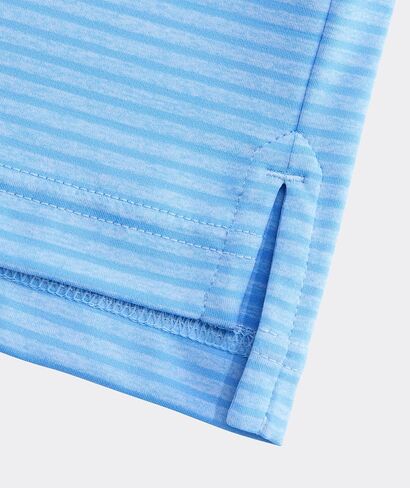 Vineyard Vines Bradley Stripe Sankaty Performance Polo, Blue/Ocean Breeze, M in Saudi Arabia