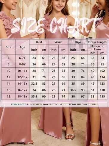 Silk Satin Junior Bridesmaid Dress Wedding 3D Flower Formal Ball Gown Slit Pleated Long Flower Girl Dresses in Saudi Arabia
