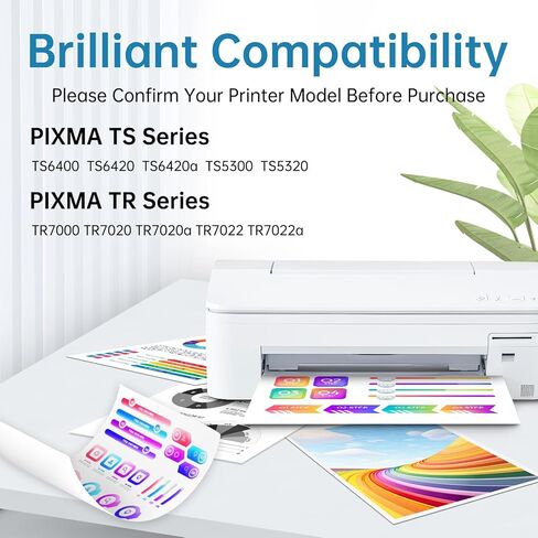 260XL 261XL Replacement for Canon 260 and 261 Ink Cartridges PG-260 CL-261 Combo Pack Works with Canon Pixma TS6420a TS6420 TS6400 TS5320 TS5300 TR7022 TR7020a TR7000 Printer Ink Cartridges (2 Pack) in Kuwait