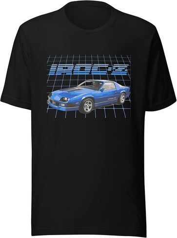تي شيرت 1989 Blue Chevy Camaro IROC-Z 1 LE بأكمام قصيرة للجنسين in Saudi Arabia