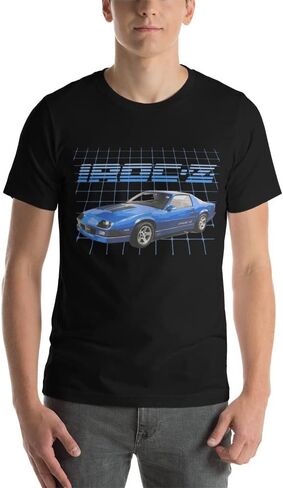 تي شيرت 1989 Blue Chevy Camaro IROC-Z 1 LE بأكمام قصيرة للجنسين in Saudi Arabia